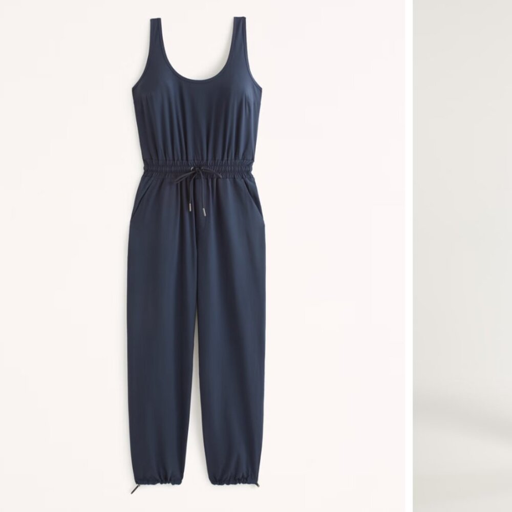 NWT Abercrombie Traveler Jumpsuit Navy Size xs Petite